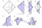 Модульное оригами голубь схема сборки Как делать крыло голубя модульное оригами