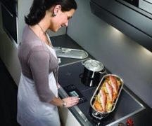 Индукционная плита в работе